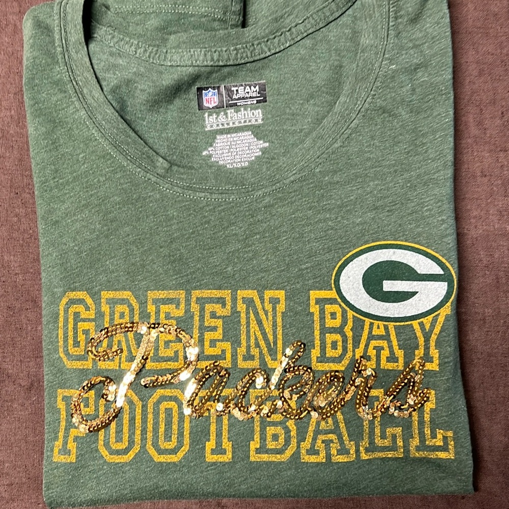 Green Bay Packers Sparkly Tee